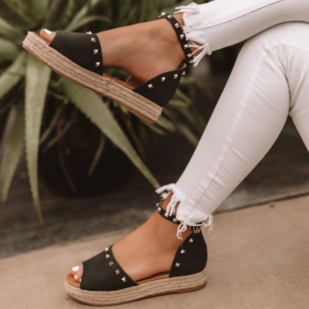 NEW*** LADIES AUDREY ESPADRILL IN BLACK - Picture 3 of 6